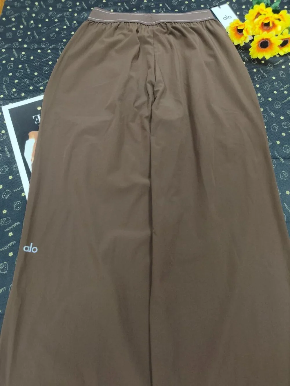 ALO Yoga Espresso Wide Leg XS Trouser Clean Girl Quiet Luxury Style(Regular)🏖😎 - Picture 4 of 7